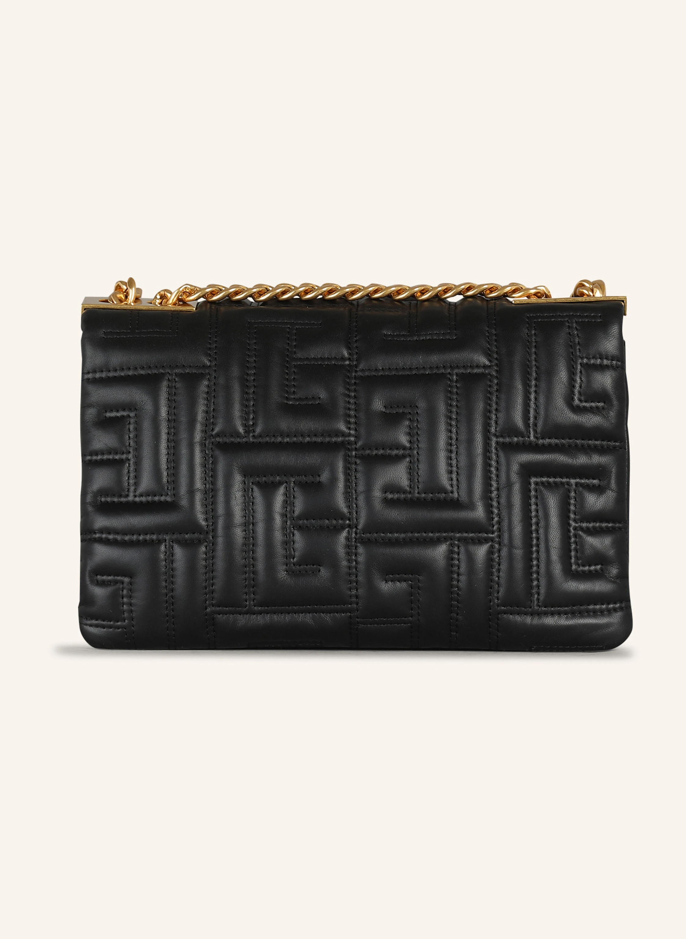 BALMAIN Kleine Tasche 1945 Soft aus gestepptem Leder