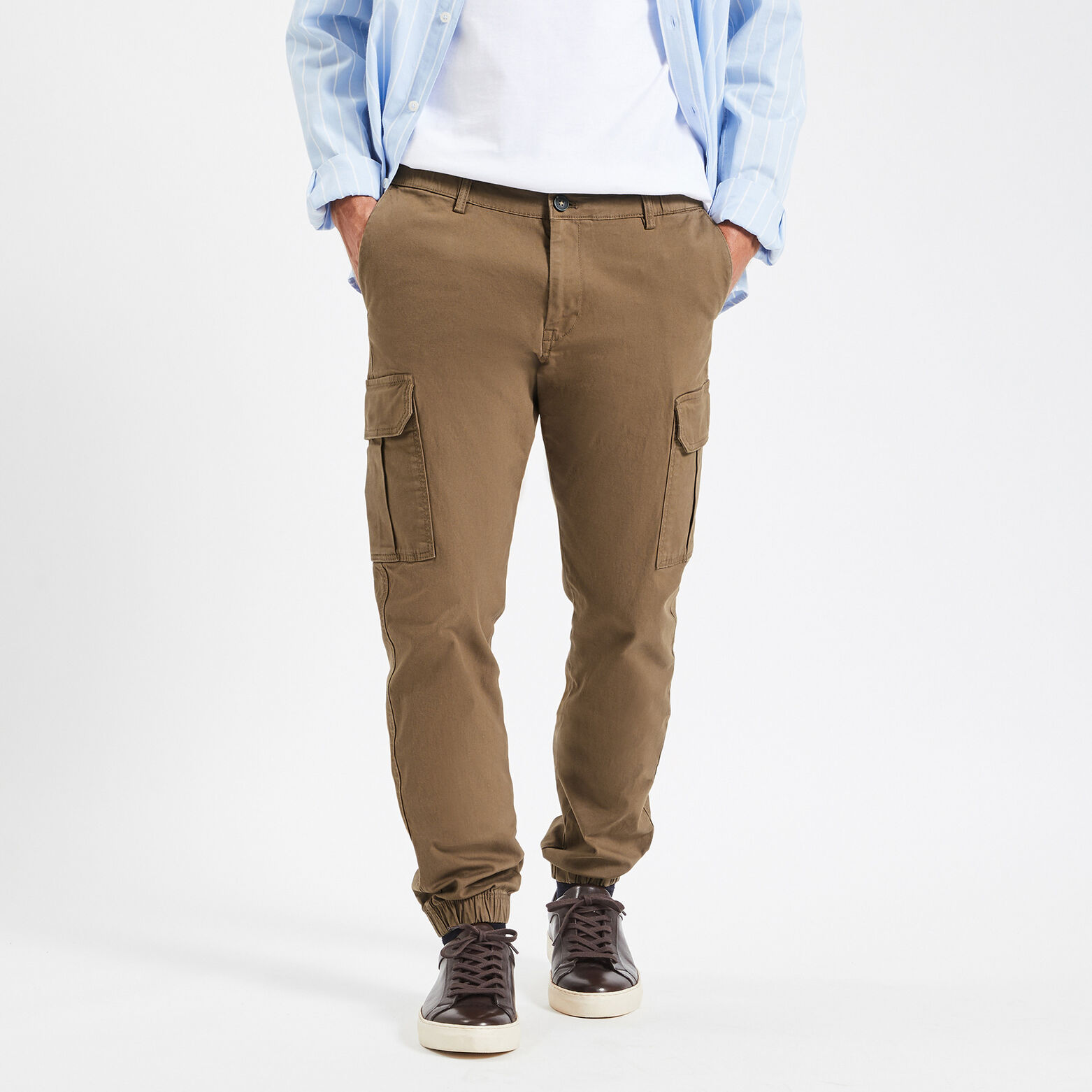 Pantalon cargo Beige