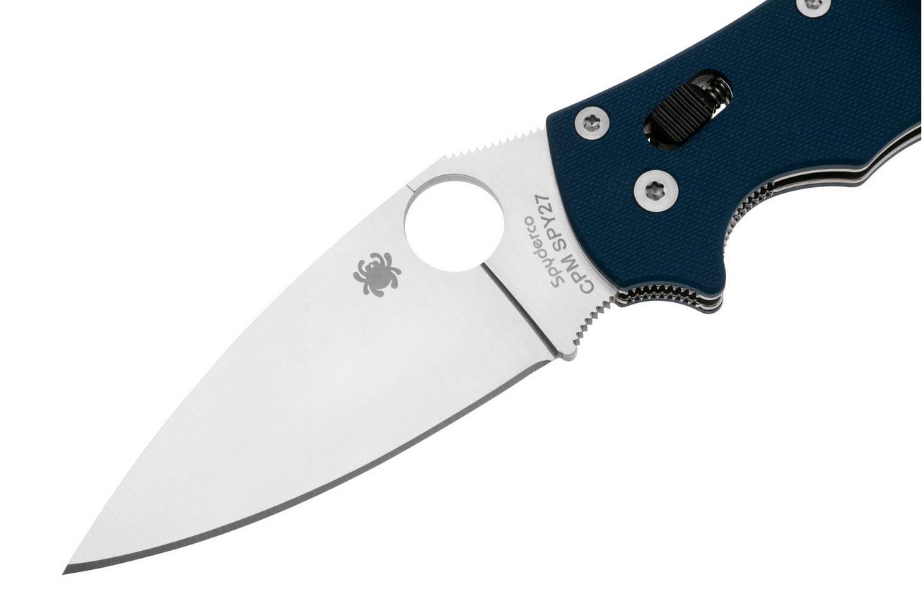 Spyderco Manix 2 CPM SPY27 C101GPCBL2 Cobalt Blue G10 zakmes