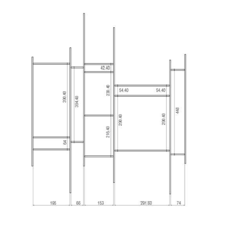 MDF Italia Randomito wandkast wit