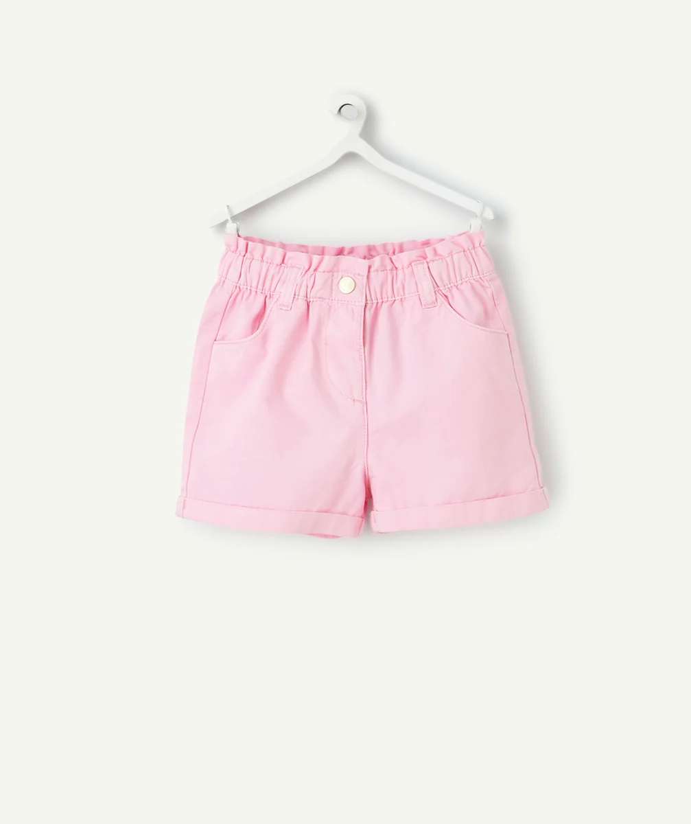 short droit bébé fille rose