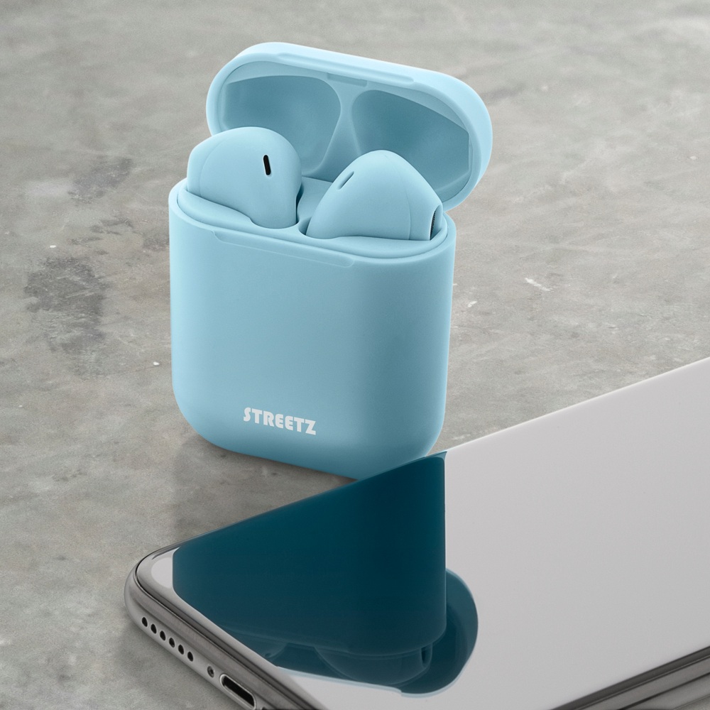 Streetz True Wireless Bluetooth-Ohrhörer Blau