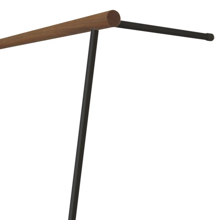 Roomsafari - Little Leanon II Stummer Diener L 100 cm, Nussbaum / schwarz