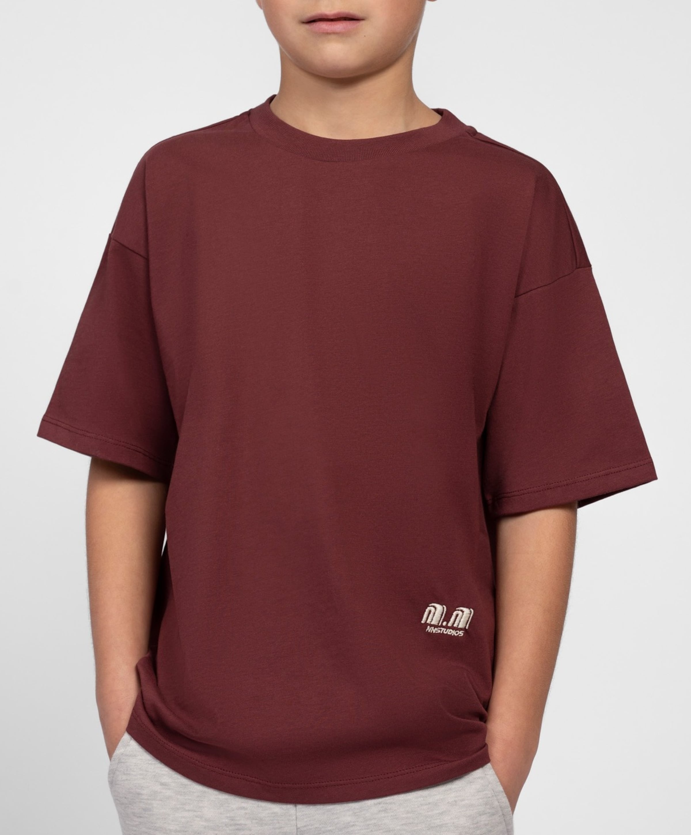 NIK & NIK Jongens T-shirt bordeaux