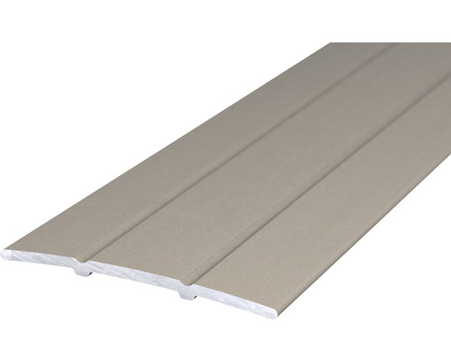 SKANDOR overgangsprofiel, aluminium, RVS-look, geanodiseerd, 3x38x2700 mm