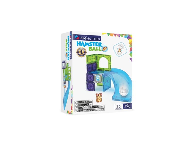 Magna-Tiles Hamster Ball 13 Teile Abenteuer-Set mit 13 magnetischen Teilen