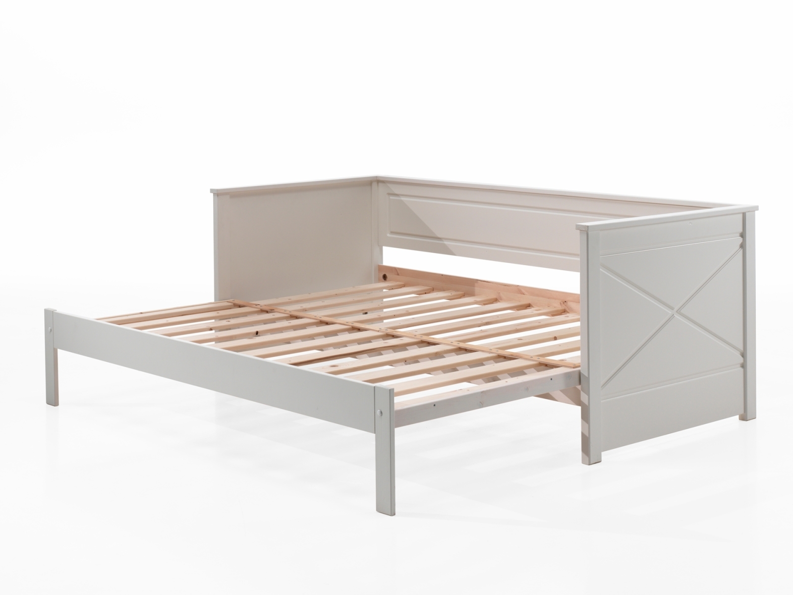 Kojenbett mit Auszug - weiß - 90-180x200 cm