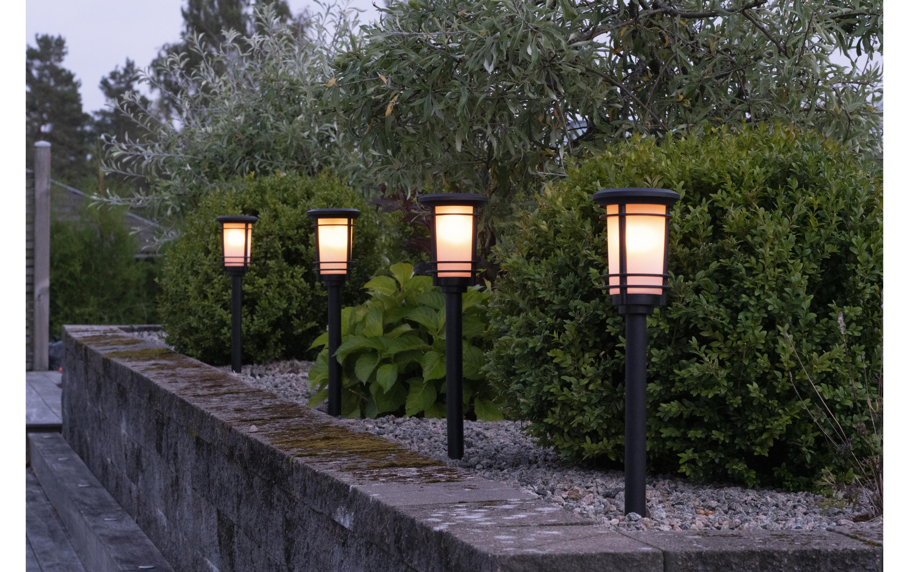 Gartenlicht Solar Flame, SchwarzSolar Wegeleuchte