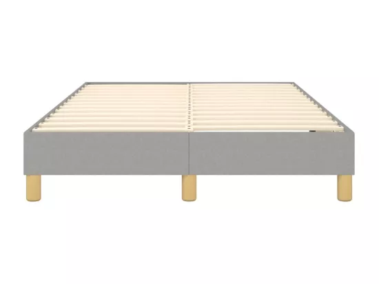 Sommier à lattes de lit Gris clair 120x200 cm Tissu