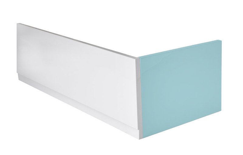 Polysan Effen badpaneel links 180x59cm wit