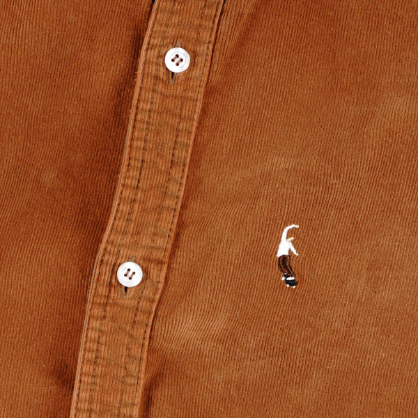CHEMISE EN VELOURS ACCORDÉ PWS - MARRON
