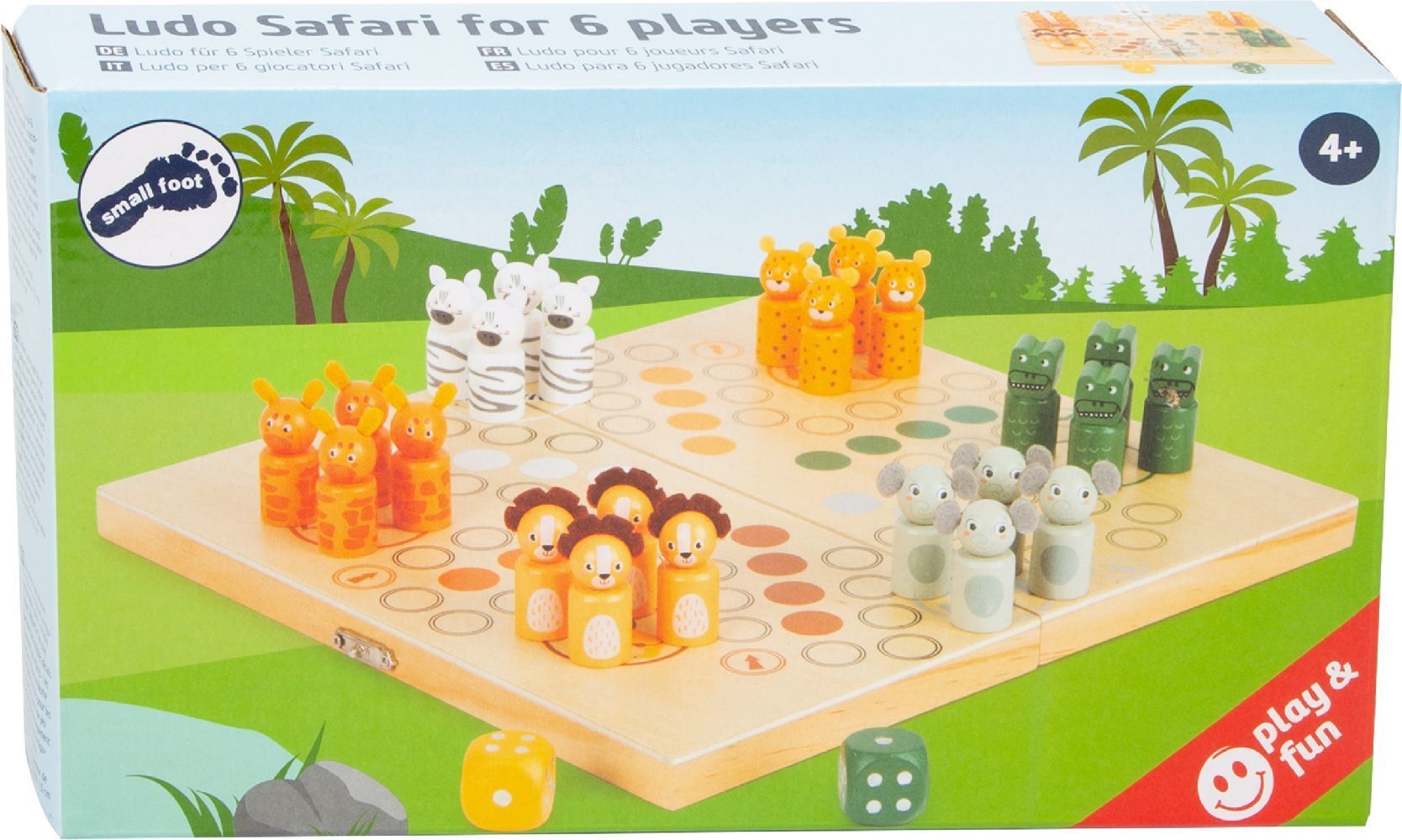 Ludo für 6 Spieler Safari