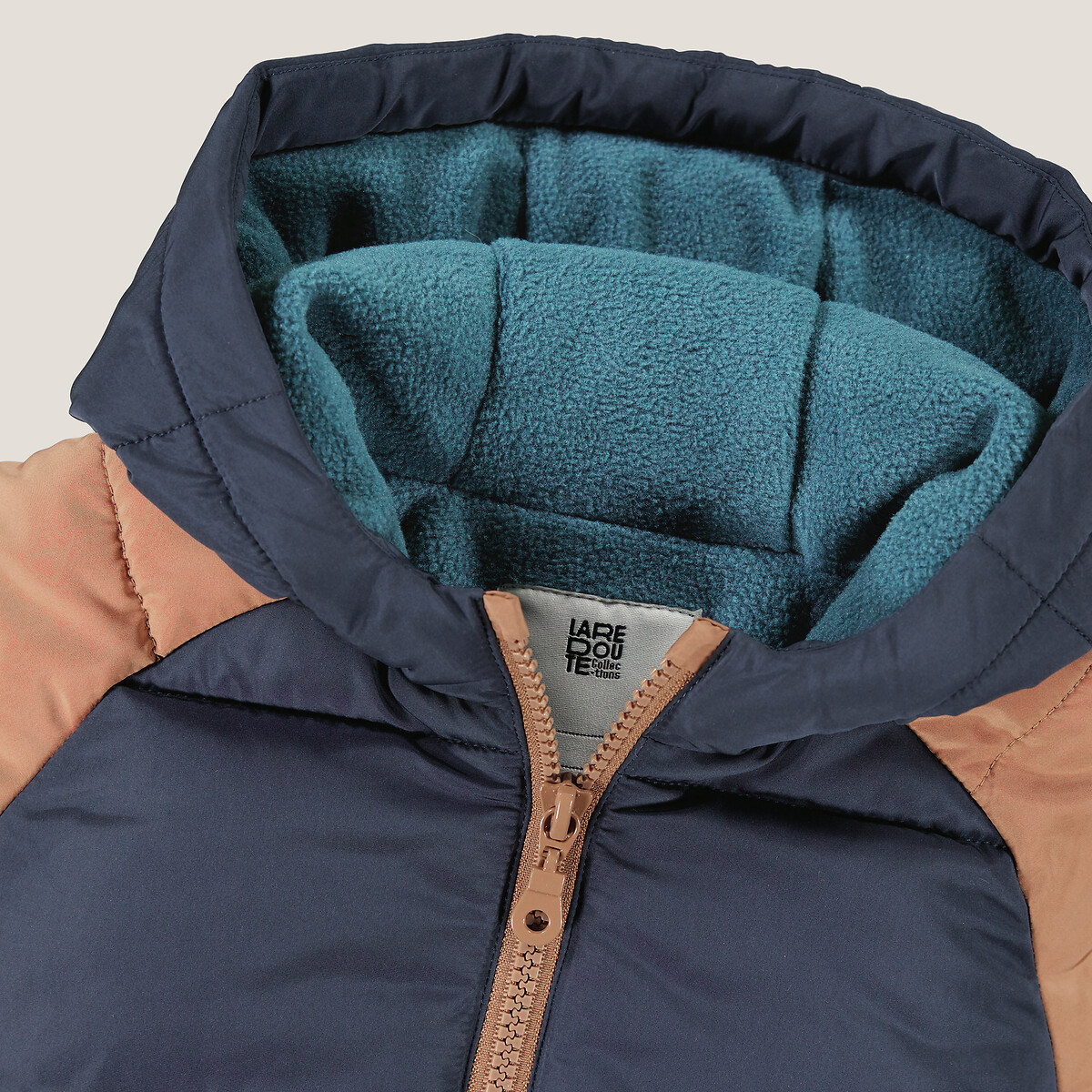 COLEÇÕES LA REDOUTE<br>Jaqueta de plumas quente com capuz e forro de lã