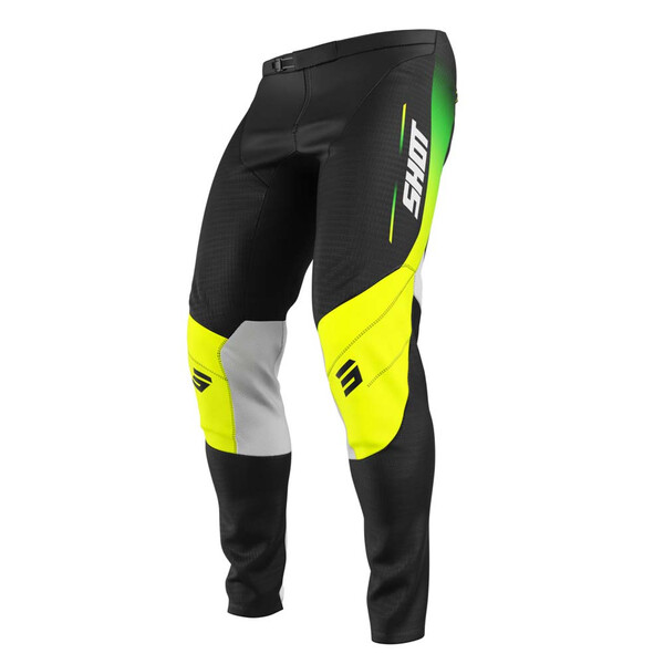 Shot - Pantalon enfant Contact Kid Apex Noir / Jaune fluo / Vert fluo