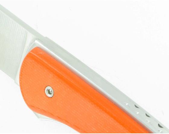 Le Chignore G10 Orange Couteau de poche par David Ponson