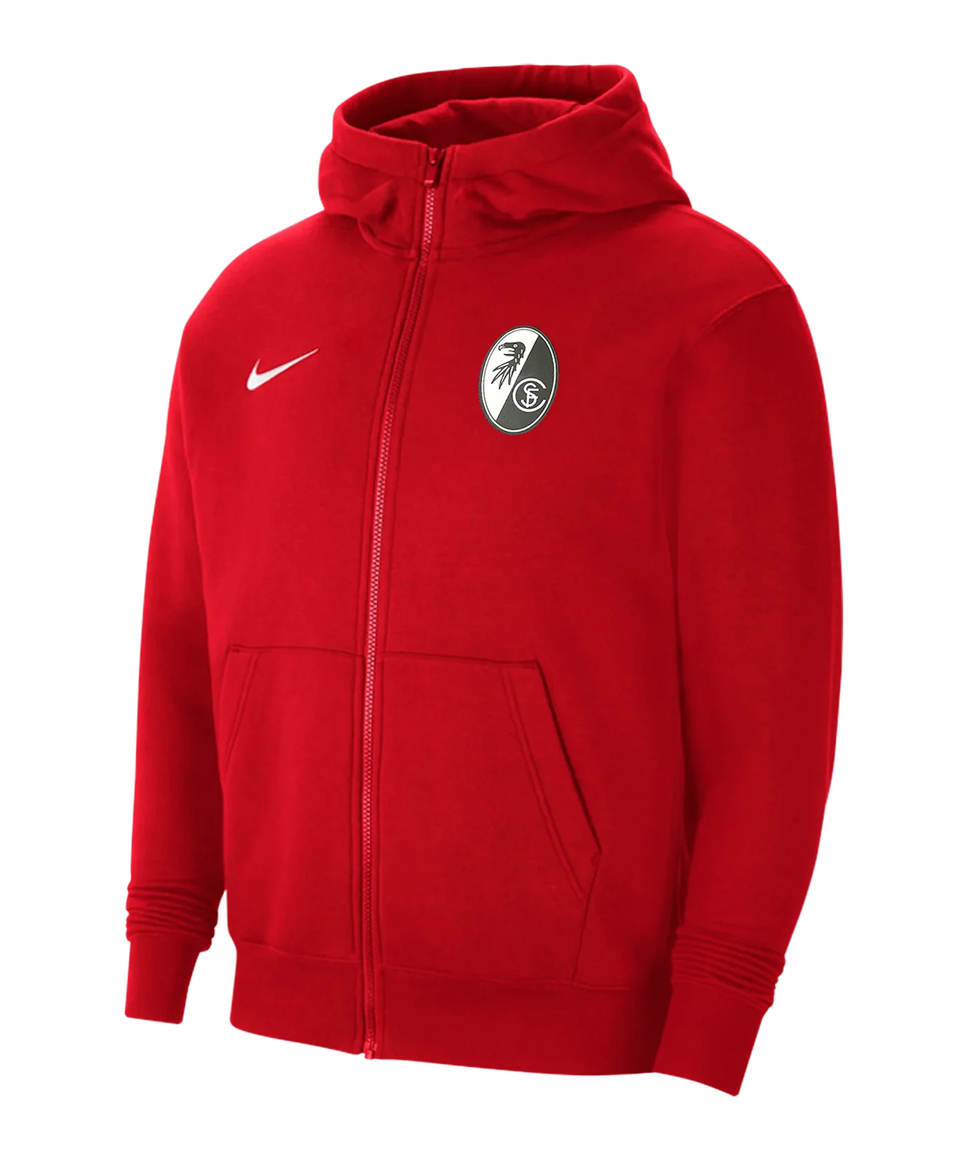 Nike SC Freiburg Fleece Kapuzenjacke Kids Rot F657