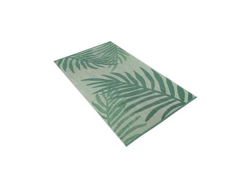 Vossen Strandtuch Palm paradise 100 x 180 cm - Eucalyptus Strandtuch aus 100 % Baumwolle