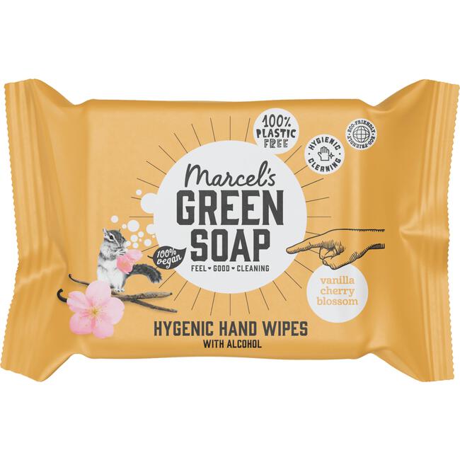 Marcel's Green Soap Vanilla & Cherry Blossom Hygienische Handdoekjes