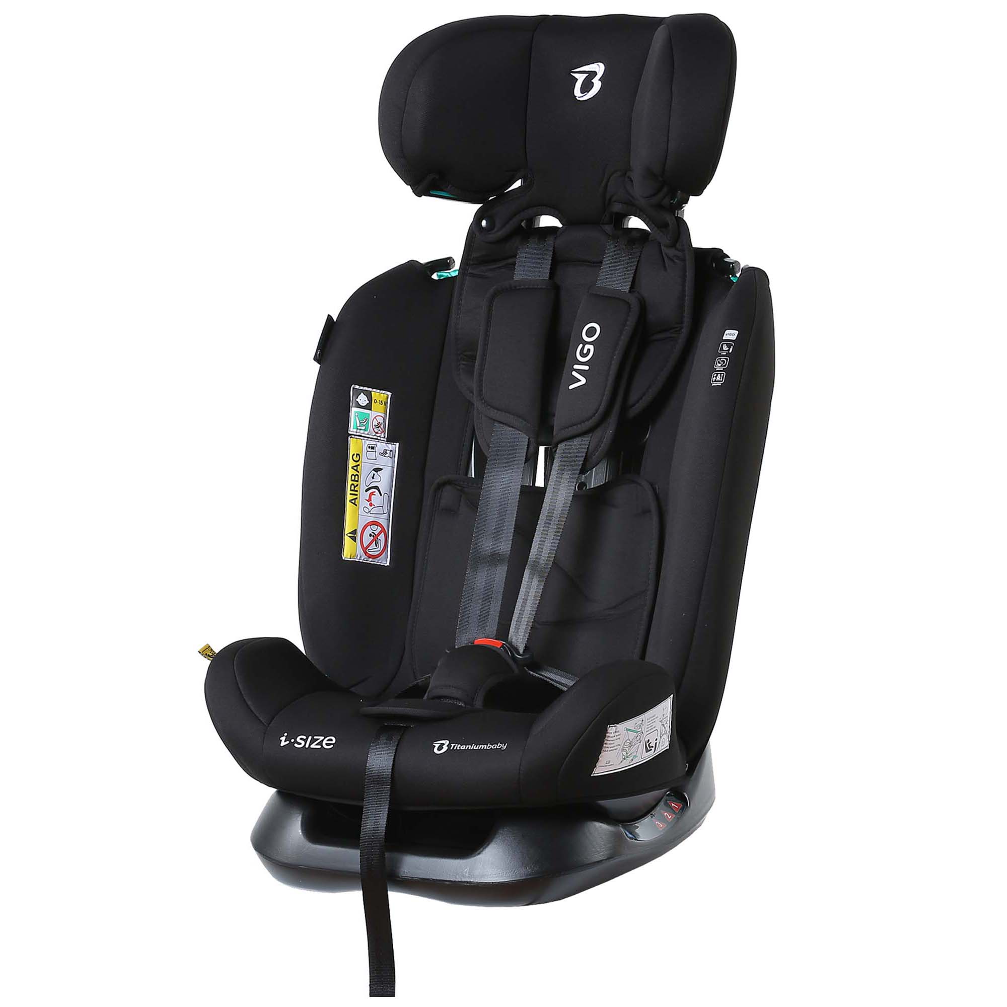 Titaniumbaby Vigo i-Size zwart - i-size autostoelen - Prénatal