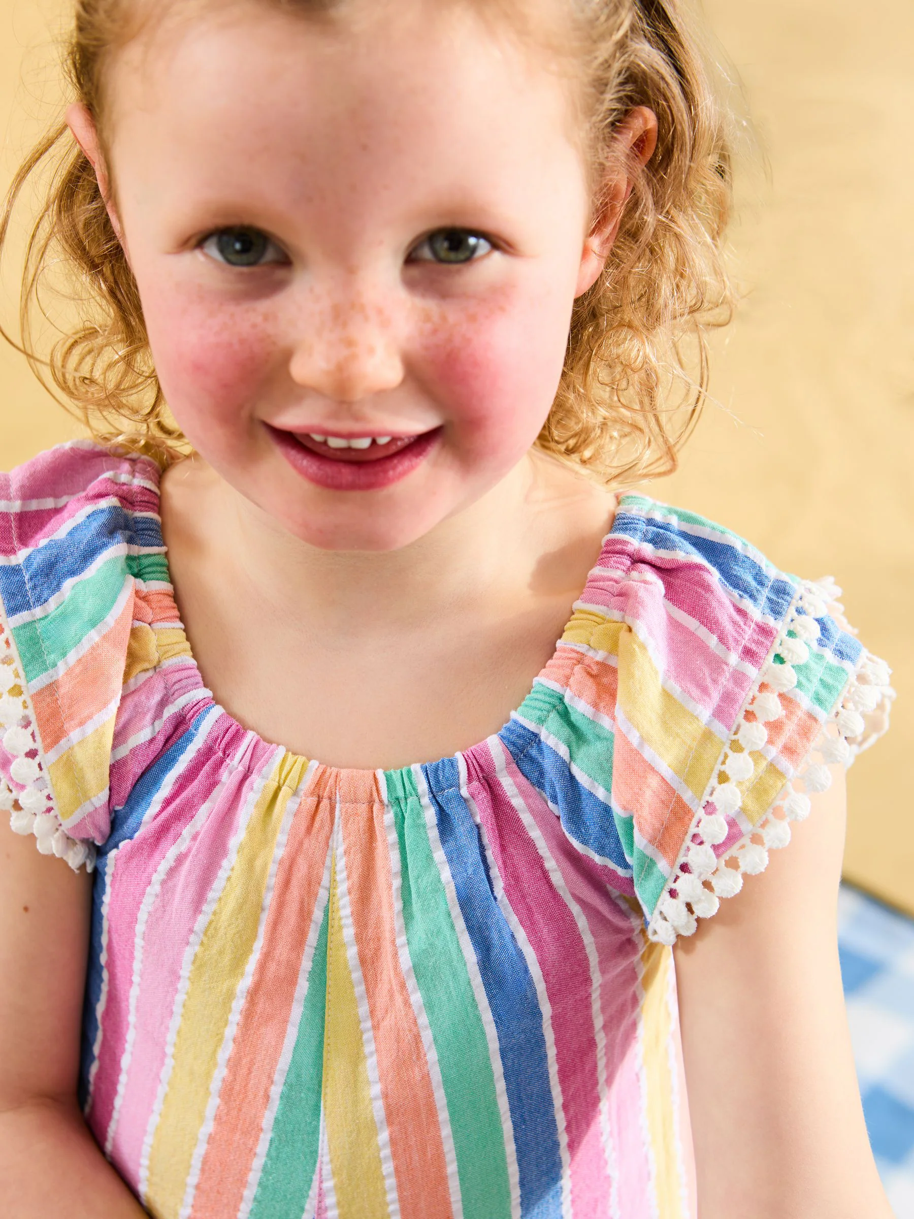 JoJo Maman Bébé Pretty Gathered Playsuit