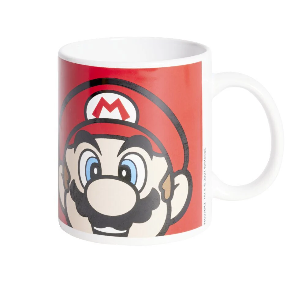 Mug Super Mario tête blanc et rouge 315ml