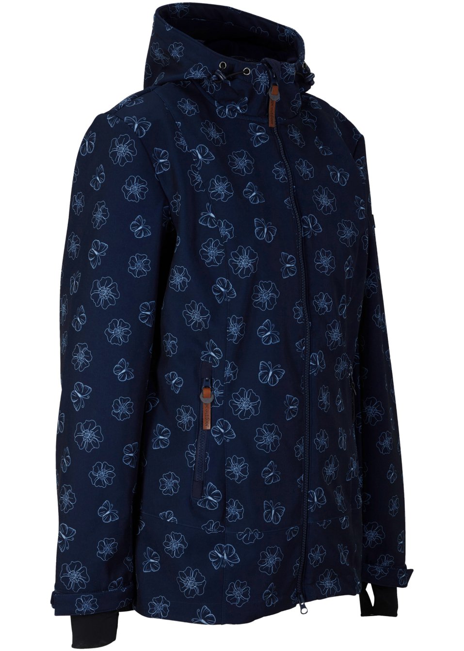 Veste softshell à motif floral
