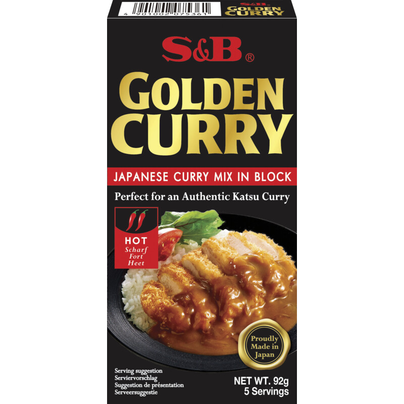S&B Golden curry Japanese mix hot