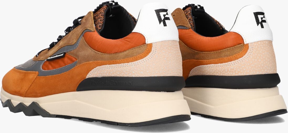 oranje floris van bommel lage sneakers sfm-10234 de zager