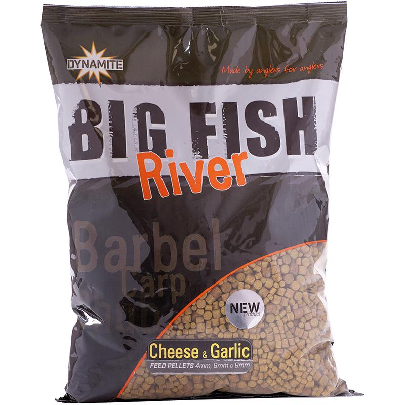 Amorce Dynamite Baits Big Fish River Feed Pellets Cheese & Garlic