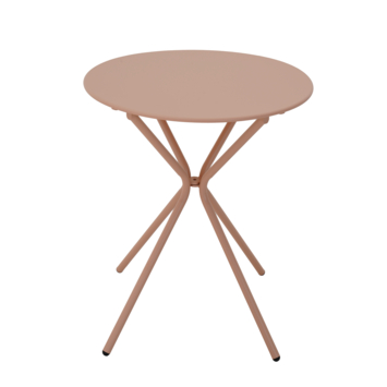 KARWEI bistrotafel Pleun roze metaal 60x60 cm