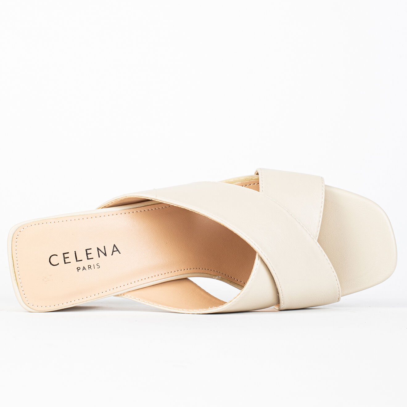 Celena Mules Carah beiges - Talon 5.5 cm