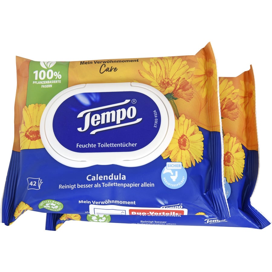Tempo Feuchttücher Calendula & Kamille