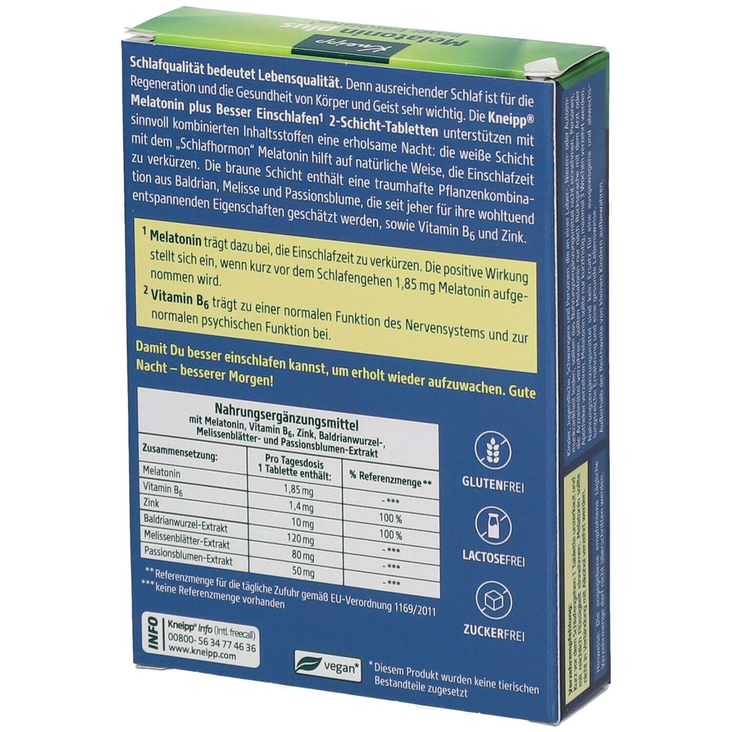 Kneipp Melatonin plus Besser Einschlafen