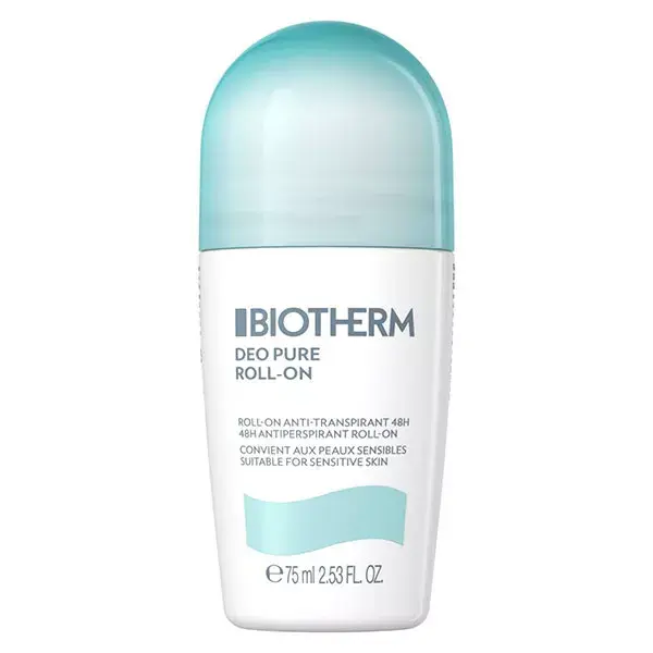 Desodorante antitranspirante roll-on Biotherm Pure com complexo mineral 75ml