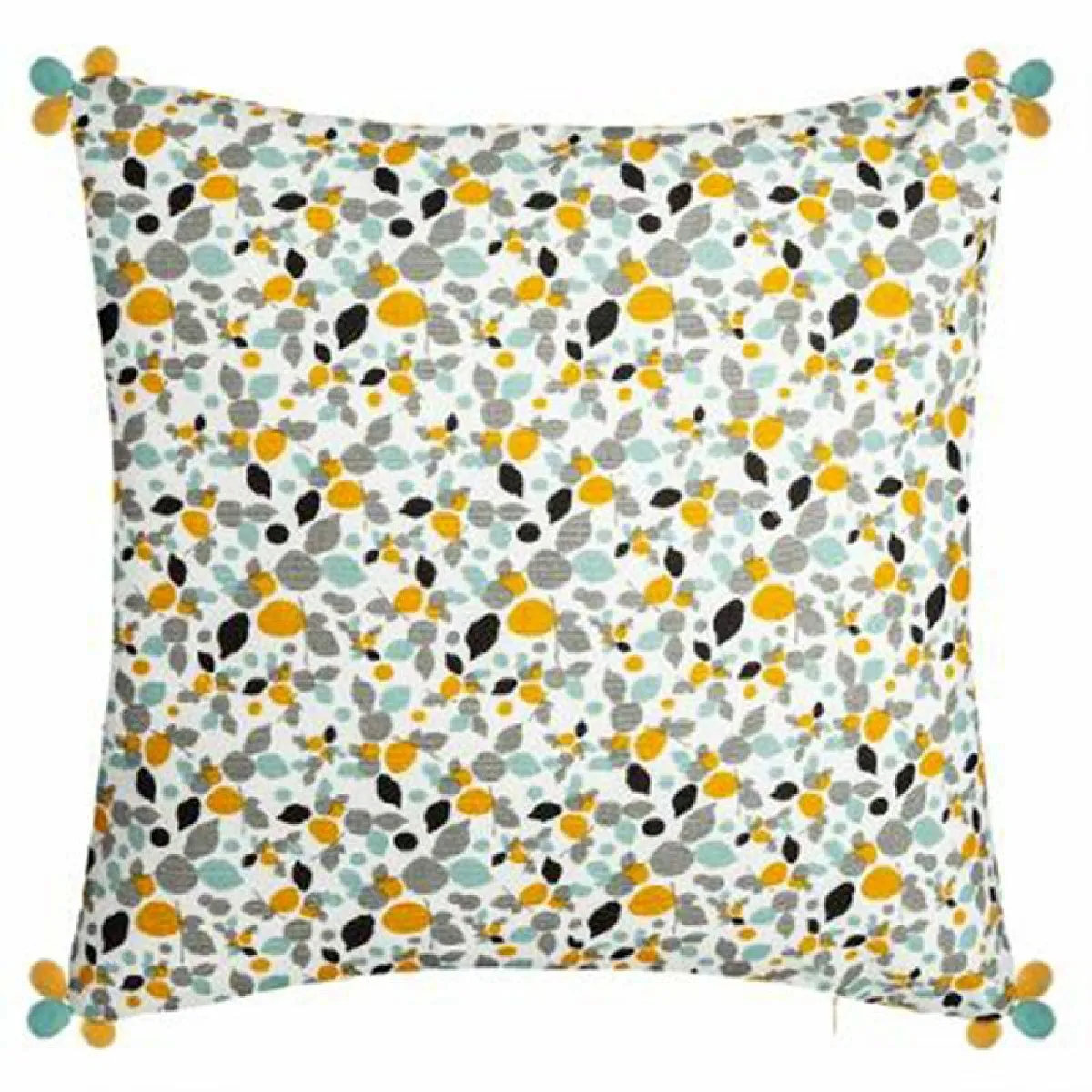 Housse de Coussin Imprimé Razzo 40x40 cm Ocre