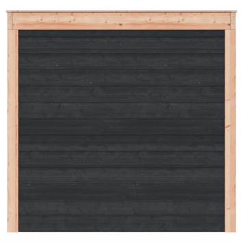 Overkapping Douglas Zwart Zweeds Rabat 205x255cm