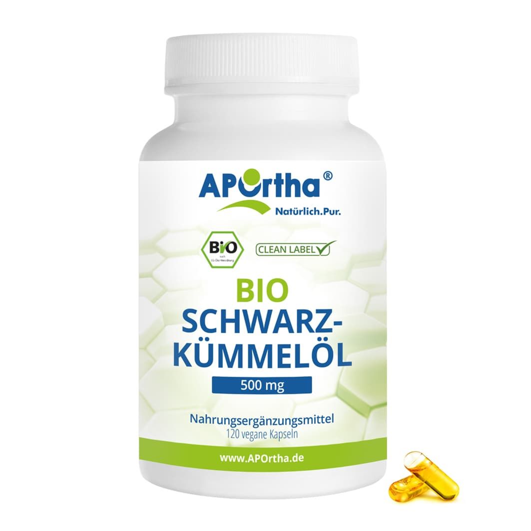 APOrtha® Bio-Schwarzkümmelöl Kapseln - 500 mg