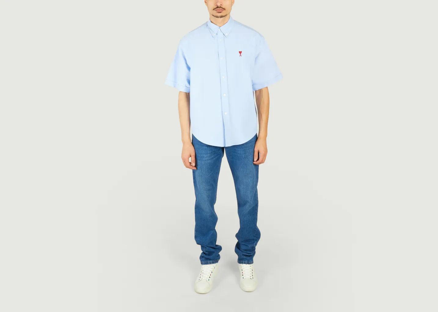 Chemise Coupe Boxy Manches Courtes AMI Paris