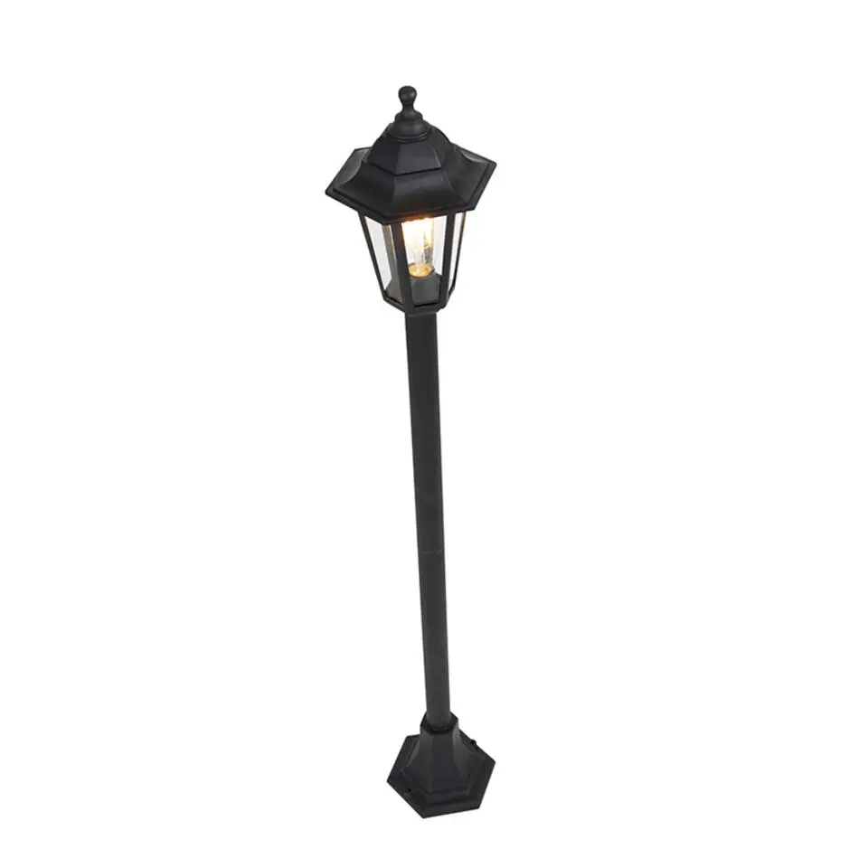 Qazqa staande buitenlampen new haven zwart e27