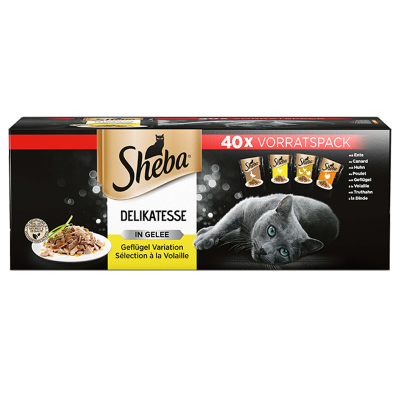 Sheba Delikatesse in Gelee Geflügel Variation 40x85g