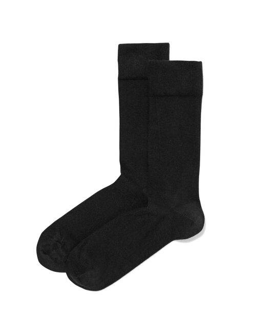 2 paires de chaussettes avec bambou homme noir