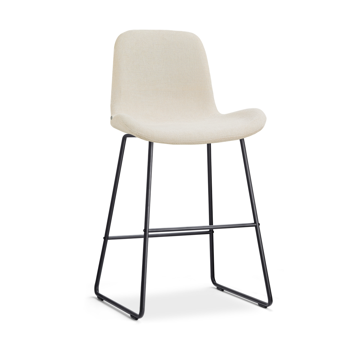 Barkruk Nino-Fé zwart onderstel cottonbeige 65 cm