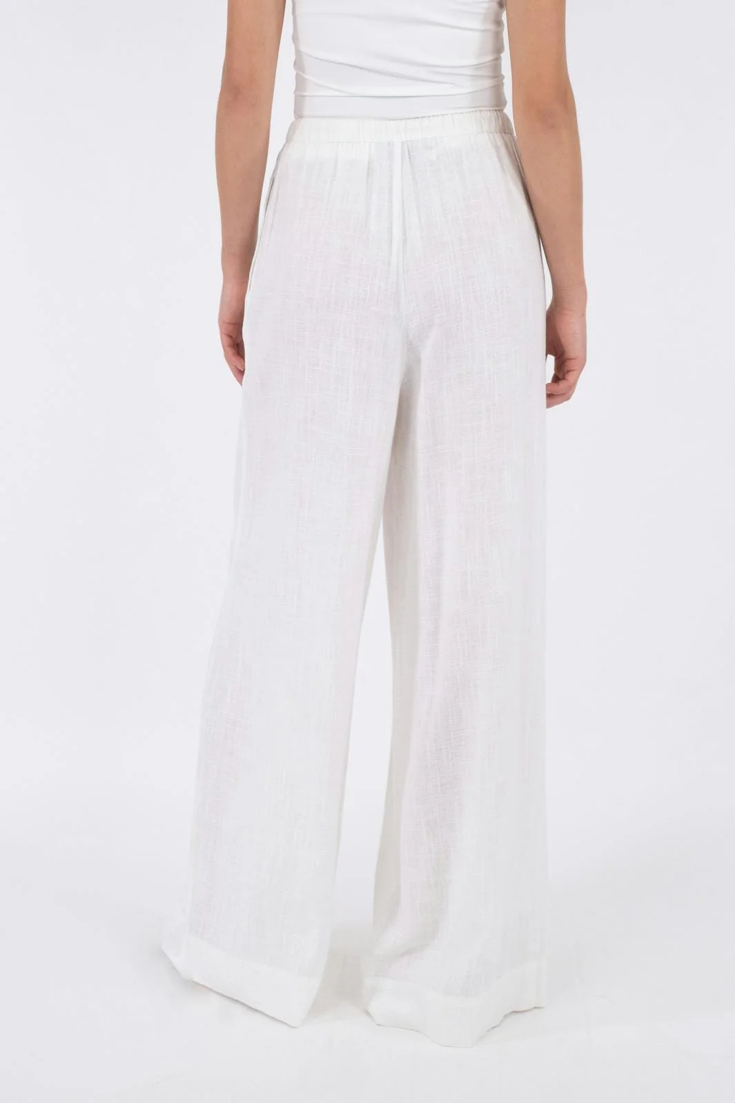 Neo Noir Lissabon Soft Linen Pants white