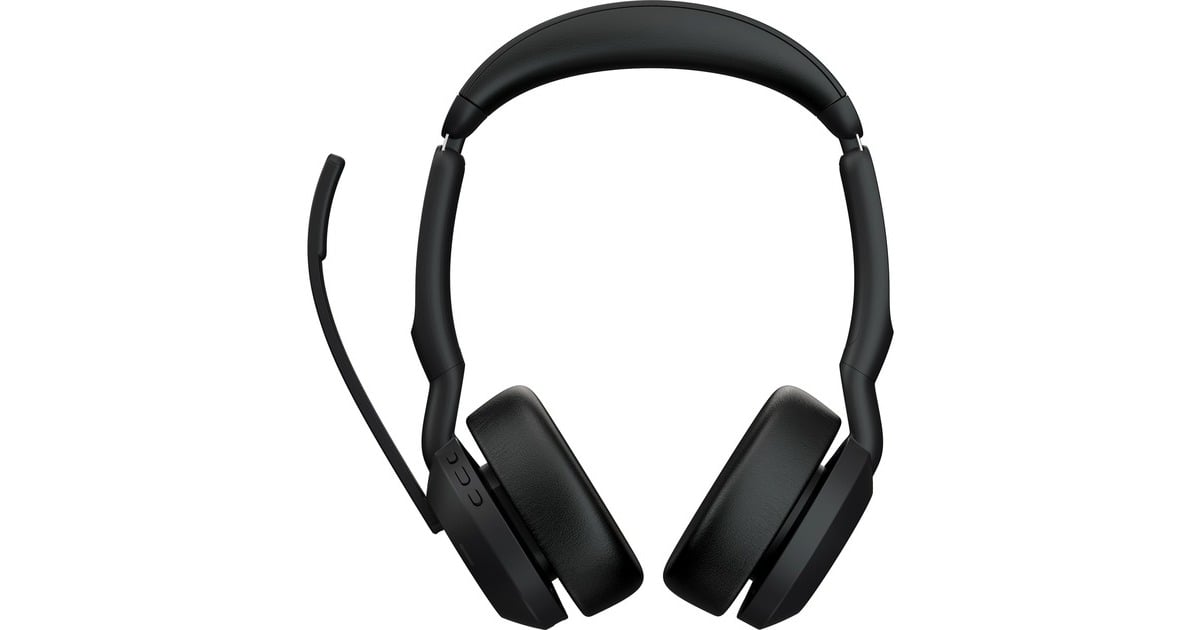 JabraJBR Evolve2 55 UC Stereo Link380a on-ear headset  (Zwart)