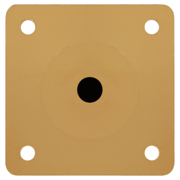 Duraline meubelpoot conisch staal 10 cm goud