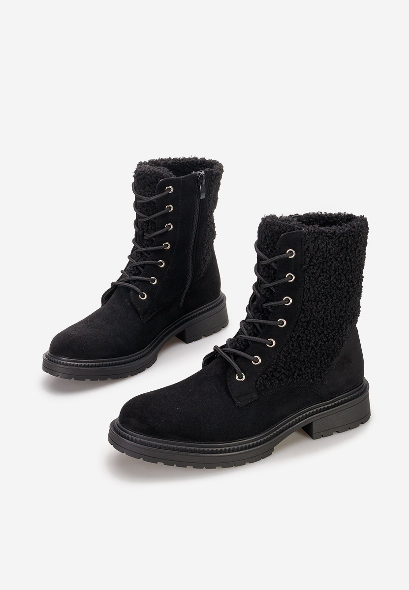Bottines à lacets femme noirs Milaya
