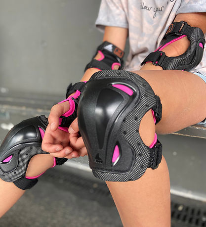 Rollerblade Schutzset - Skate Gang Jr - Schwarz m. Pink
