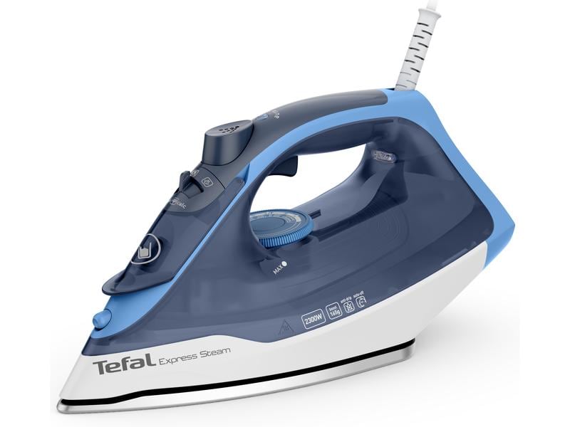 Tefal Dampfbügeleisen Express Steam Dampfbügeleisen mit «Durilium Airglide»-Bügelsohle