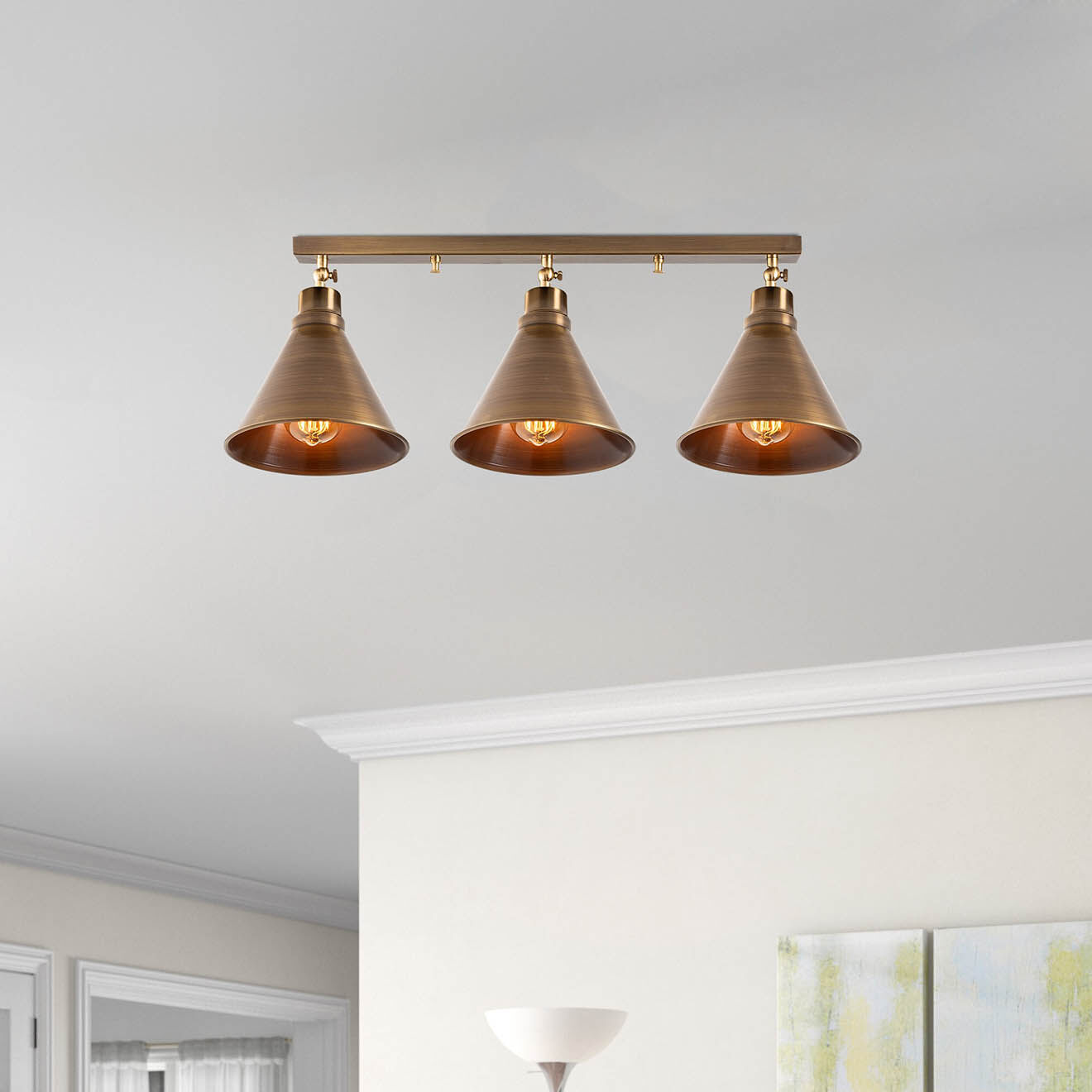 Sheen Plafonnier Berceste vintage - 72x20x26 cm