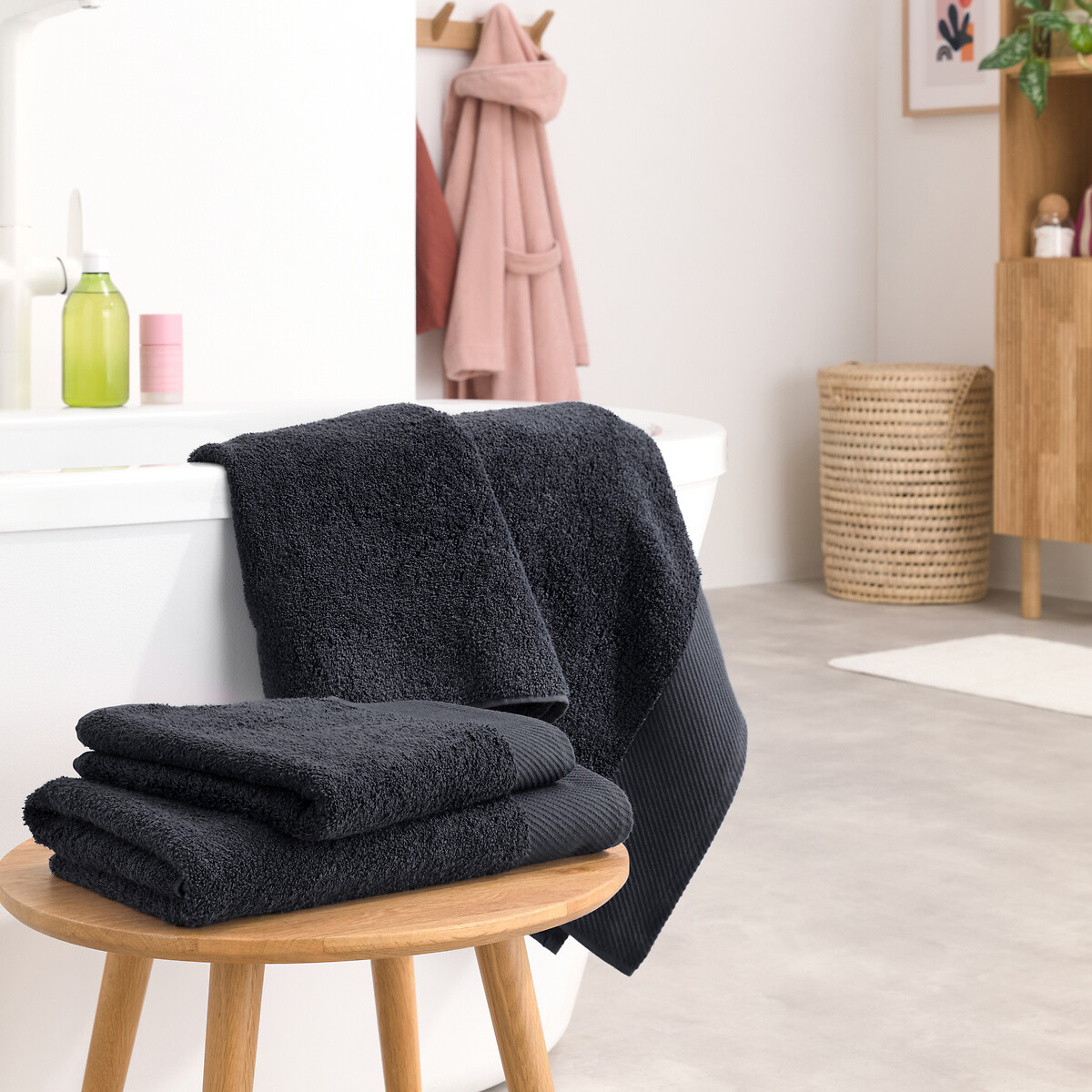 LA REDOUTE INTERIEURS<br>Toalha de banho maxi lisa 500 g/m², Scenario